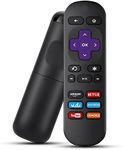 Roku Remote Control Replacement For Roku 1, Roku 2, Roku 3, Roku 4, Roku Lt, Hd, Xd, Xs, Roku Premiere, And Roku Ultra, Roku Tv Remote Replacement Has 6 Streaming Buttons And No Setup Need Roku Remote