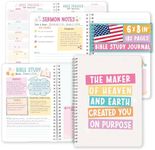 Hadley Designs Guided Bible Study Journal For Women - Bible Journal For Men, Church Notes Notebook, Church Notebook For Taking Notes, Christian Gifts For Men, Doodle Faith Planner