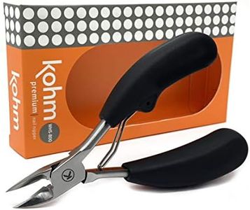 KOHM Podiatrist Toenail Clippers, Ingrown Toe Nail Clippers for Thick Nails - WHS-800 Large, Professional, Podiatrist, Heavy Duty Toenail Clippers for Seniors & Adults