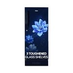 Haier 190 L, 5 Star, Direct-Cool Single Door Refrigerator (HED-205MFB-P, Marine Peony, Base Stand Drawer)