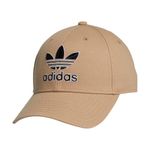 adidas Originals Men's Icon 2.0 Structured Precurve Snapback Cap, Magic Beige/Black/White, One Size