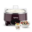 Lifelong Automatic Yogurt & Curd Maker Machine for Home | Auto Temperature Regulation | Electric Probiotic Yogurt Maker for Kitchen (1 L) | Thick Creamy Probiotic Curd |304 Stainless Steel Container