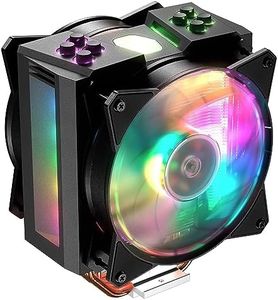 Cooler Master MasterAir MA410M ARGB CPU Air Cooler, Customizable ARGB, Aluminum Fins, Push-Pull MF120R Fans, 4 Copper Heat Pipes for AMD Ryzen AM4, Intel LGA1200/1151(MAM-T4PN-218PC-R1)