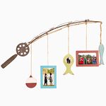 Young's 15261 Wood Fishing Rod Picture Frame, 32.75"