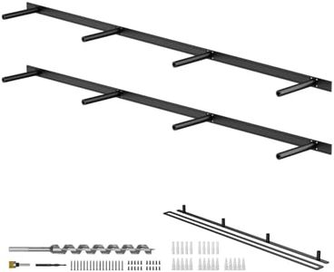 2pcs Floating Shelf Bracket Heavy Duty Shelving Brackets,Decorative Floating Shelf Hardware Black,Hidden Metal Shelf Support Bracket Heavy Duty Floating Mantel Bracket (53X8X1.2-Pro)