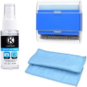 Camkix Computer & Laptop Screen Cleaning Kit - Includes 1x Double-Sided Cloth, 1x Dual-Function Brush, 1x 1oz Cleaning Spray - for Smartphones, LCD Screens, Watches, Electronics and Delicate Surfaces