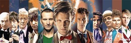 Doctor Who Doctors Collage TV Television Show Poster Print 12x36