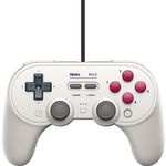 8BitDo Pro 2 Wired Controller for Switch, Windows, Steam Deck & Raspberry Pi (G Glassic Edition)