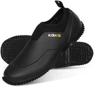 Kalkal Unisex Waterproof Garden Shoes, Men's Garden Boots,Women's Rain Shoes, Neoprene Rubber Footwear for Camping, Lawn Care, Gardening, Car Wash and Yard Work(Size 6-14)