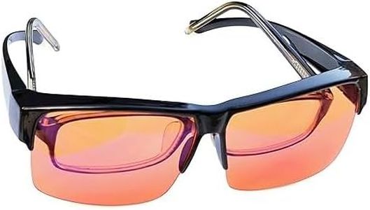 Blue Light Blocking Computer Glasses - FIT OVER Reading - Gaming Set - To SLEEP BETTER Wear Orange Lens at Night for Insomnia - Anti Glare for Migraine Headache Eye Strain Relief - Men Women Gamer