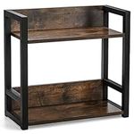 Youeon 2 Tier Large Wood Countertop Shelf Organizer, 15.7x7x15 in Rustic Kitchen Counter Shelf, Spice Rack Organizer, Coffee Organizer Station for Kitchen, Office, Coffee Bar