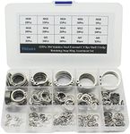 Didamx 325Pcs 304 Stainless Steel External C-Clips Shaft Circlip Retaining Snap Ring Assortment Set