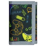 Leehoom Kids Wallet for Boys, RFID Trifold Canvas Outdoor Sports Wallet for Kids,Kids Festivals gifts,Birthday Gifts Wallet, YXJ1, One Size, Classic