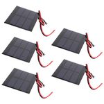 5Pcs Mini Solar Panel,0.65W 1.5V Polysilicon Battery Cell Board Module, High Conversion Efficiency and Output Power,for Solar Lawn Lights, Solar Landscape Lights, Solar Mobile