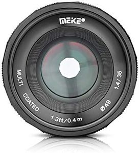 MEIKE 35mm F/1.4 Manual Focus Large Aperture Lens Compatible with Fujifilm Mirrorless Camera Such as X-T1 X-T2 X-T3