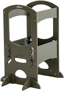 Little Partners Kids Learning Tower (Olive Green)