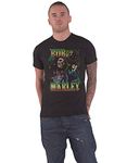 Bob Marley T Shirt Roots Rock Reggae Homage Logo New Official Mens Black Size XL