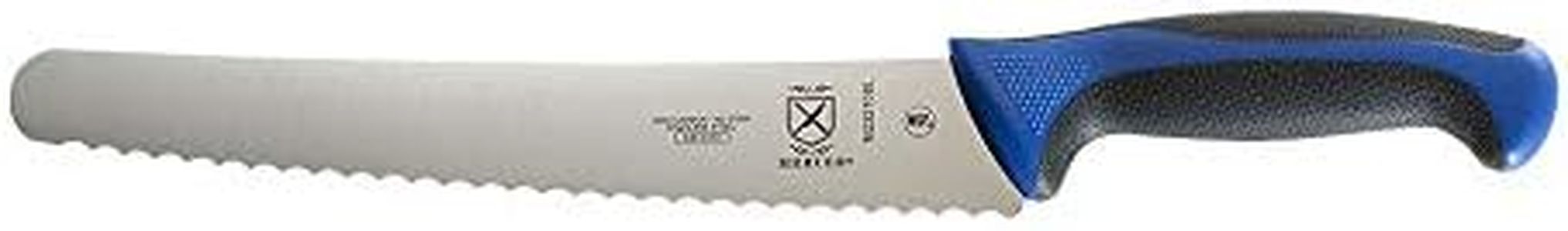 Mercer Culinary Millennia Colors Bread Knife, 10-Inch Wavy Edge Wide, Blue