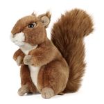 Living Nature AN49 Soft Toy Squirrel, Unknown, Large (17cm), brown