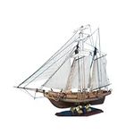 HAPYLY Scale DIY Hobby Wooden Ship 