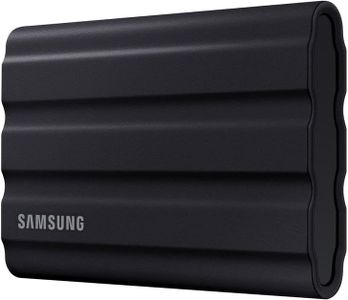 Samsung T7 Shield 1TB Portable SSD – USB 3.2, IP65 Water Resistant, Black