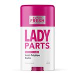 Lady Parts Anti-Chafe and Friction Stick - Prevent Skin Chafe Rash and Irritation - For Thighs, Creases, Folds, Bra-Lines & More - Unscented, Smooth Balm with Aloe - 1.5oz