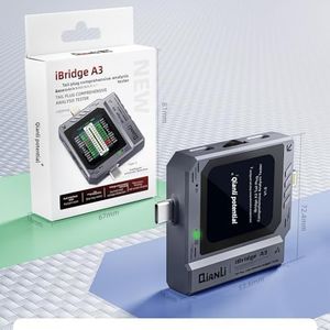 QianLi iBridge A3 Digital Tester, Lightning and Type-C Interface Analyzer, Voltage Current Detector for iPhone Android Repair