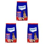 Chappi Adult (1+ Years) Dry Dog Food, Chicken & Rice, 2.8 kg, Complete and Balanced Food for Adult Dogs (Pack of 3)