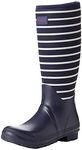 Joules Women's Neoprene Rain Boot, French Navy Stripe, 9 UK