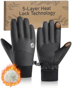 RIGWARL -5℉ Winter Warm Gloves with Thickest Thermal Plush for Extreme Cold Weather, Completely Waterproof Gloves Men Women, Lightweight Glove with Touchscreen Fingers for Hiking Running Skiing Work