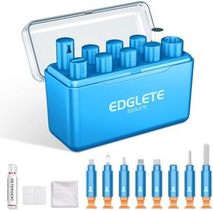 Edglete iPhone Cleaning Kit iPhone Cleaner - iPhone Charging Port Cleaning, Cell Phone Repair & Restore Tool for iPad, Lightning Charger Cables Speaker Cleaner for Electronic, Sky Blue