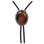 Bolo tie, Handmade Round Shape Western Cowboy Tiger eye Bolo ties for Men