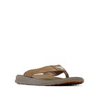 Columbia Men's Rostra Beachcomber Leather Sport Sandal, Dark Truffle/Wet Sand, 7 UK