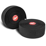 BV EVA Road Bike Handlebar Tapes, Bicycle Bar Tape, Cycling Handle Wraps – 2 Rolls (Black)