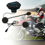 Vagary Motorcycle Helmet Dual Earphone, Wireless On-Ear Bike Helmet Bluetooth Music & Calling System with Mic, (Support Andriod & iOS)