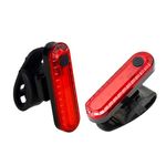 LED Bike Tail Light 2 Pack - Ultrabright USB Rechargeable Bicycle Back Taillights Longer Run-time Waterproof Rear Light 4 Light Mode Options