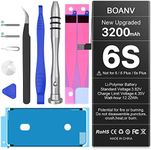 BOANV Battery for iPhone 6S (Upgraded New Version), Ultra High Capacity Replacement 0 Cycle Battery with Professional Replacement Tool Kits