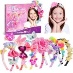 HappyKidsClub Girls Toys Age 3-12, Girls Hair Accessories 4-10 Year Old Girls Gifts Toys for 4-10 Years Old Girls Craft Kits for Kids Toys Girls Birthday Presents DIY Easter Gifts