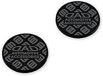 DAD Garson D.A.D HA438-06 Silicone Coasters, Type Monogram, Black x Gray, Pack of 2