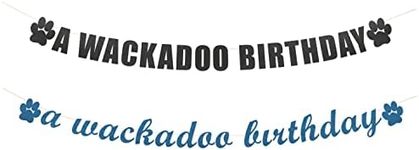 A Wackadoo Birthday banner - Kids Birthday, Happy Birthday, Puppy Theme Party, Bluey theme birthday party Hanging letter sign (Customizable)