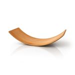 AARIV Wooden Balance Board for Kids | Natural Wood Base | Waldorf Curvy Rocker Board for Balance, Coordination & Active Play | Child-Safe Wooden Wobble Board | Supports up to 100 kg
