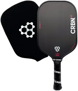 CRBN X Series Power Pickleball Paddle - Carbon Fiber Pickleball Paddle with Foam Injected Edges for Expanded Sweet Spot (3X, 16mm)