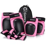 Gonex 6 in 1 Protective Knee Pads Set,Skate Protective Gears with Elbow Knee Wrist Guards Pads,Skate Pads for Kids Youth Adult for Skateboarding Cycling Biking Scooter Roller