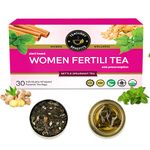 Teacurry Women Fertility Tea - 1 Month, 30 Teabags - Helps to Boost Natural Fertility, Improve Hormonal Imbalance, Preconception Support - Women Fertili Tea