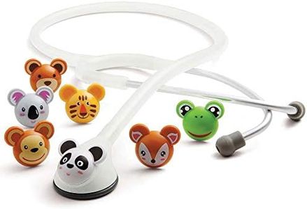 ADC Adscope Adimals 618 Pediatric Clinician Stethoscope With Tunable AFD Technology, White