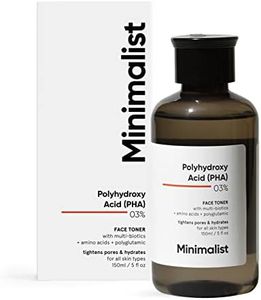 Minimalist PHA 03% Alcohol Free Face Toner, Pore Tightening and Mild Exfoliation For Oily, Acne Prone, Sensitive and Normal Skin, Hydrating Face Toner For Glowing Skin | 150 ml, 5 Fl Oz (Pack Of 1)