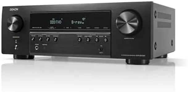 Denon AVR-S570BT 5.2 Channel AV Receiver - 8K Ultra HD Audio & Video, Enhanced Gaming Experience, Wireless Streaming via Built-in Bluetooth, (4) 8K HDMI Inputs, Supports eARC, HD Setup Assistant