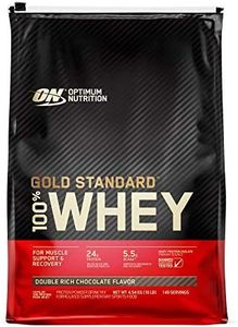 OPTIMUM NUTRITION Gold Standard 100% Whey Protein Powder, Double Rich Chocolate, 4.54kg