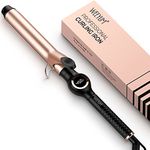 Curling Tongs 32mm Hair Tongs, Long Barrel Hair Curler for Hair, Ceramic Tourmaline Hair Curling Iron Dual Voltage