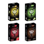 NottyBoy Mixed Fruit Multi Flavoured Condoms - Pack of 40 | Extra Thin Banana, Chocolate, Strawberry and Green Apple | Skin Friendly | Plain and Smooth Condom